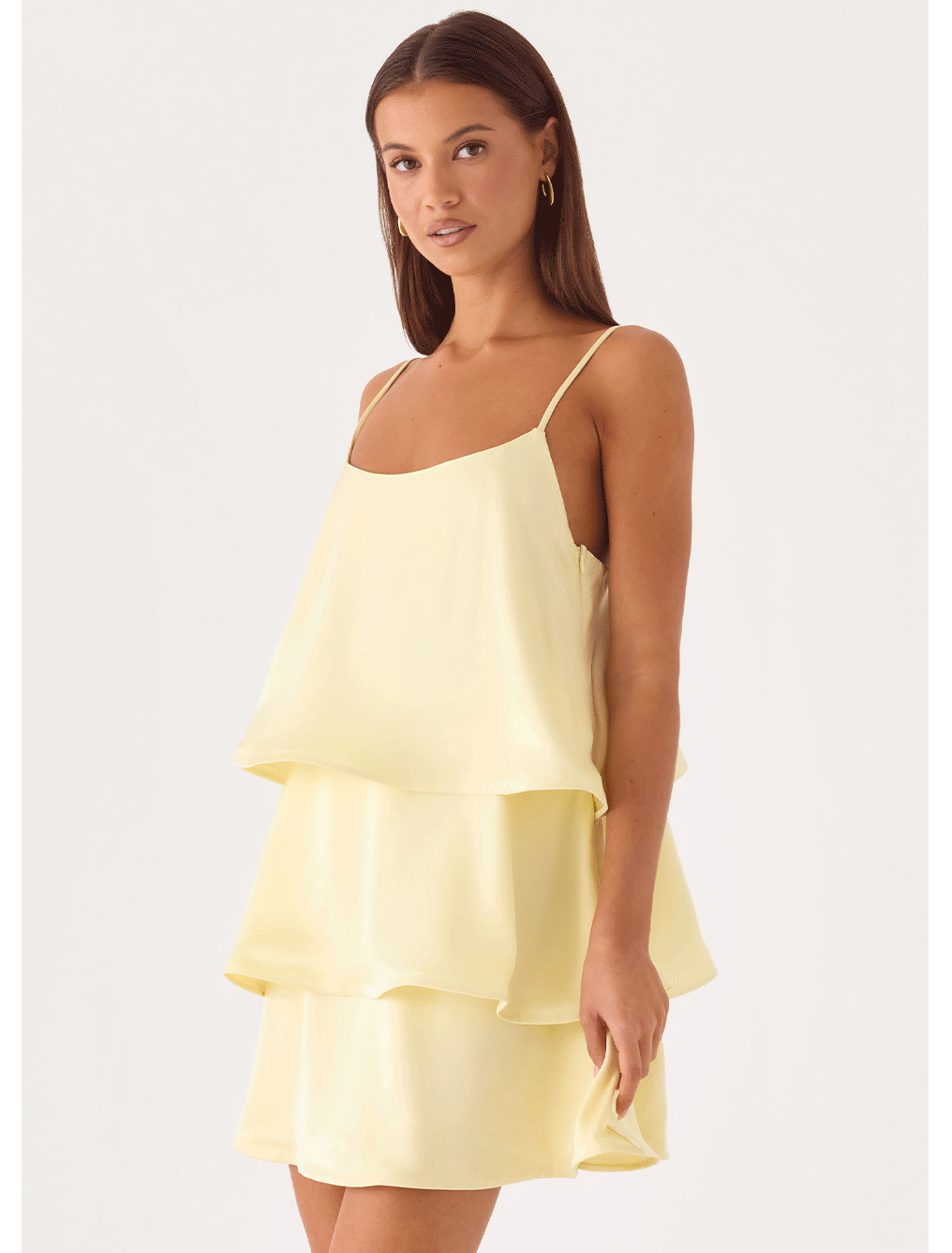 Becka Mini Dress — Yellow & Becka Maxi Dress — Blue, Yellow