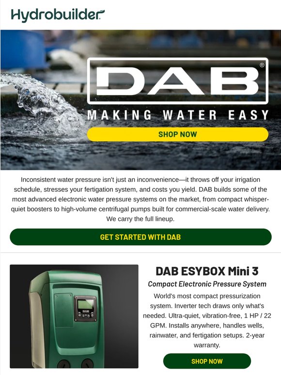 Hey , is inconsistent water pressure sabotaging your grow? 🤔
