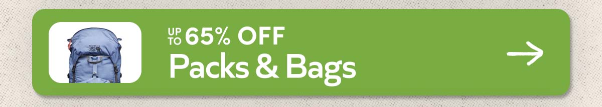Up To 65% Off Packs & Bags!