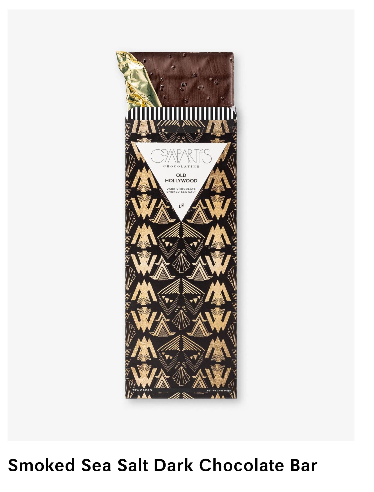 Smoked Sea Salt Dark Chocolate Bar