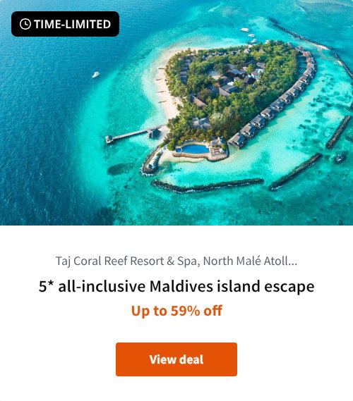 5* all-inclusive Maldives island escape