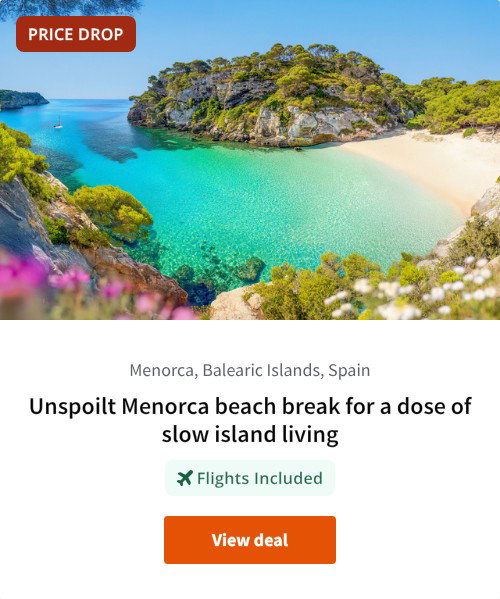 Unspoilt Menorca beach break for a dose of slow island living
