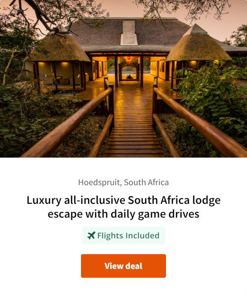 Luxury all-inclusive South Africa lodge escape with daily game drives