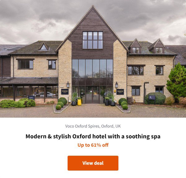 Modern & stylish Oxford hotel with a soothing spa