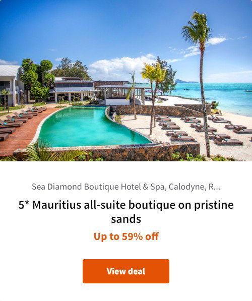5* Mauritius all-suite boutique on pristine sands