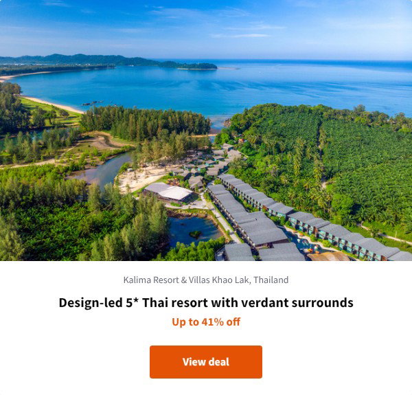 Design-led 5* Thai resort with verdant surrounds