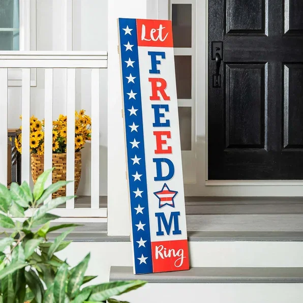 47" Leaner, Let Freedom Ring, Large