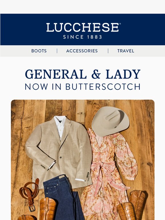 General & Lady: Now in Butterscotch
