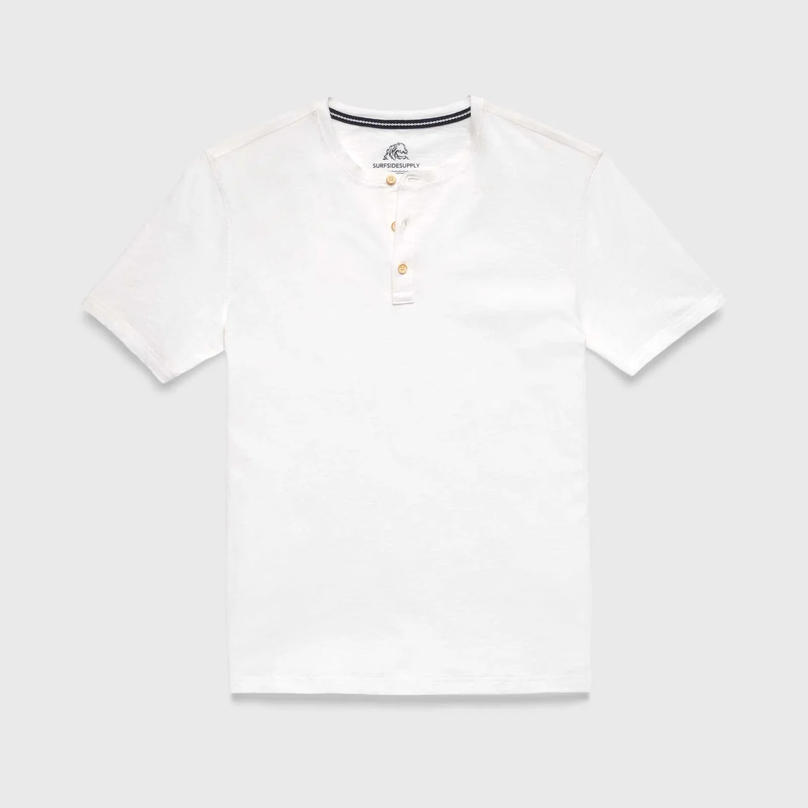 Image of Sean Slub Henley - White