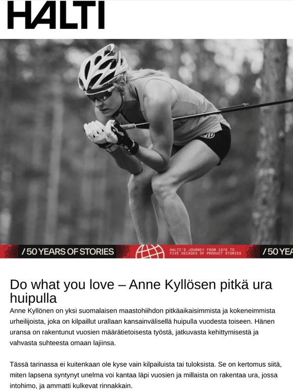 Anne Kyllösen pitkä ura huipulla