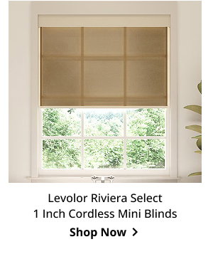 Levolor Riviera Select 1 Inch Cordless Mini Blinds | Shop Now >