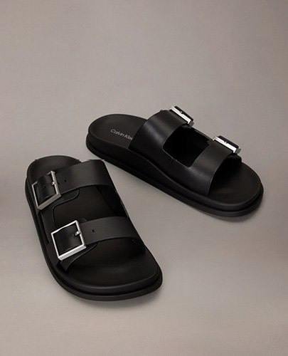 DOUBLE BUCKLE CITY SANDAL