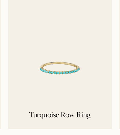 Turquoise Row Ring
