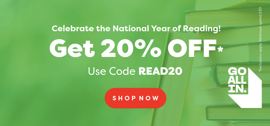 Celebrate the National Year of Reading - Get 20% Off with Code READ20* *T&C's Apply