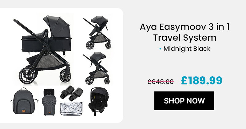 Aya Easymoov 3 in 1 Travel System – Midnight Black 