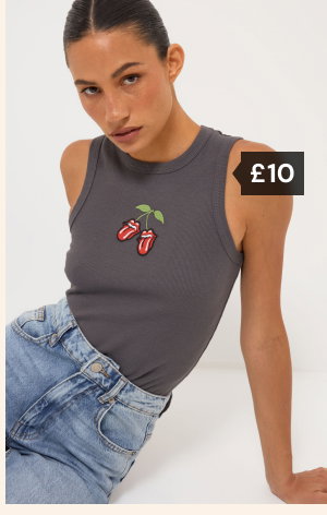 The Rolling Stones grey racer vest £10.