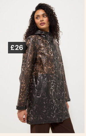 Leopard print shower resistant jacket £26.