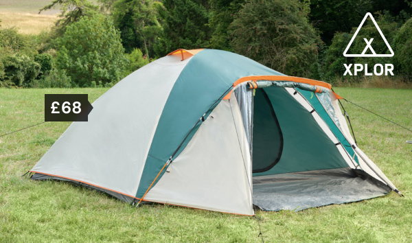 Xplor 4-person dome tent £68.