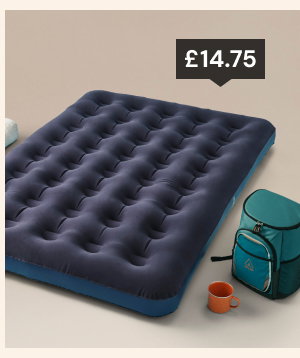 Xplor double airbed £14.75.