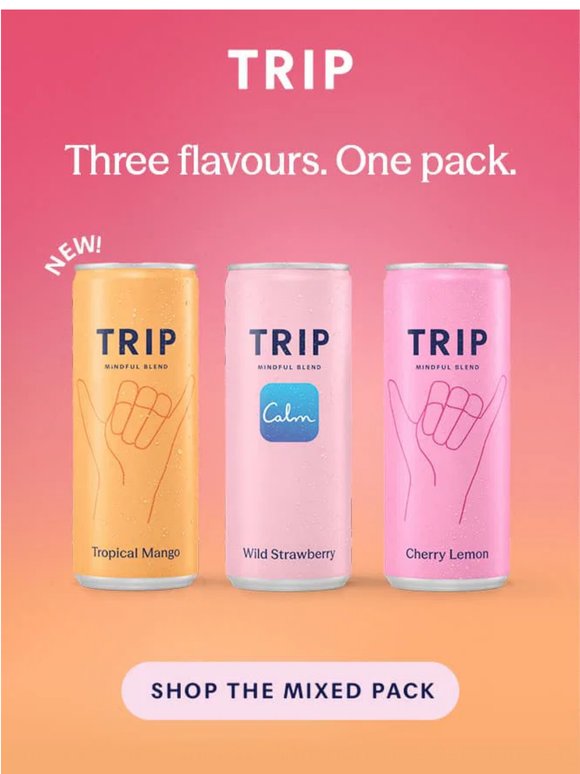 Three flavours. One pack 🥭