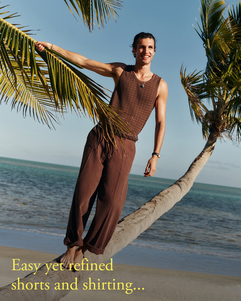 Easy yet refined shorts and shirting...