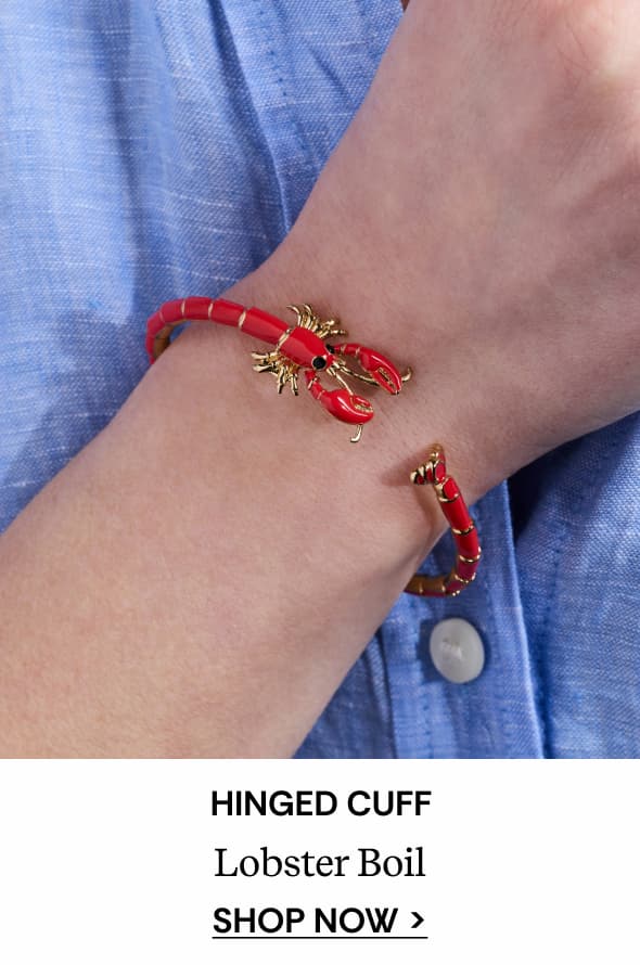 Lobster Boil Hinged Cuff