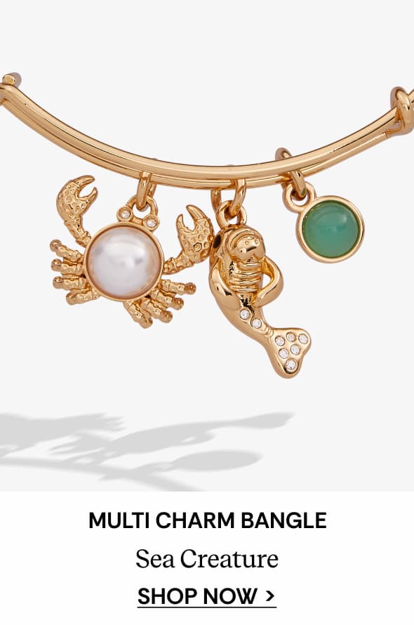 Sea Creature Multi Charm Bangle