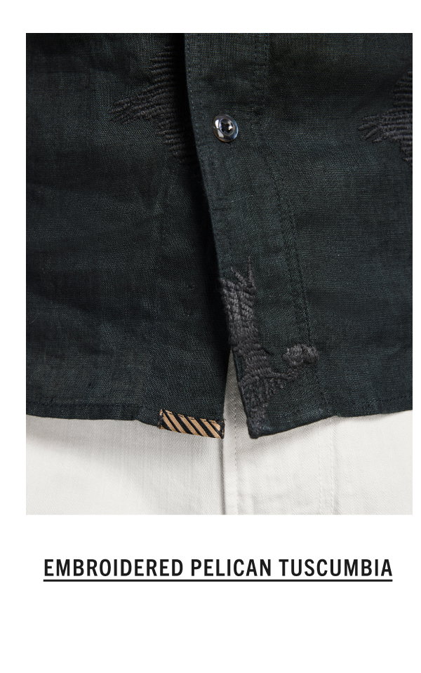 Shop the Embroidered Pelican Tuscumbia Shirt