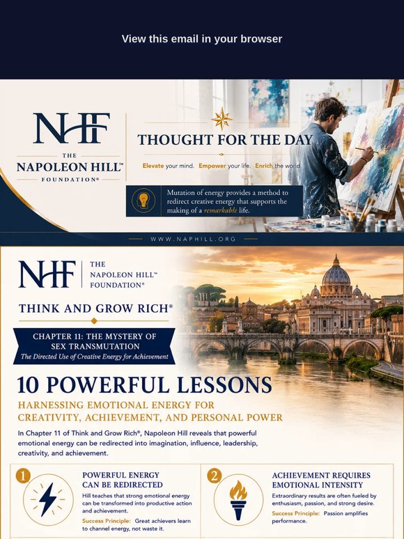 Napoleon Hill's Thought for the Day