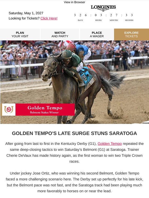 Golden Tempo Does it Again | Belmont Stakes Recap 🐎