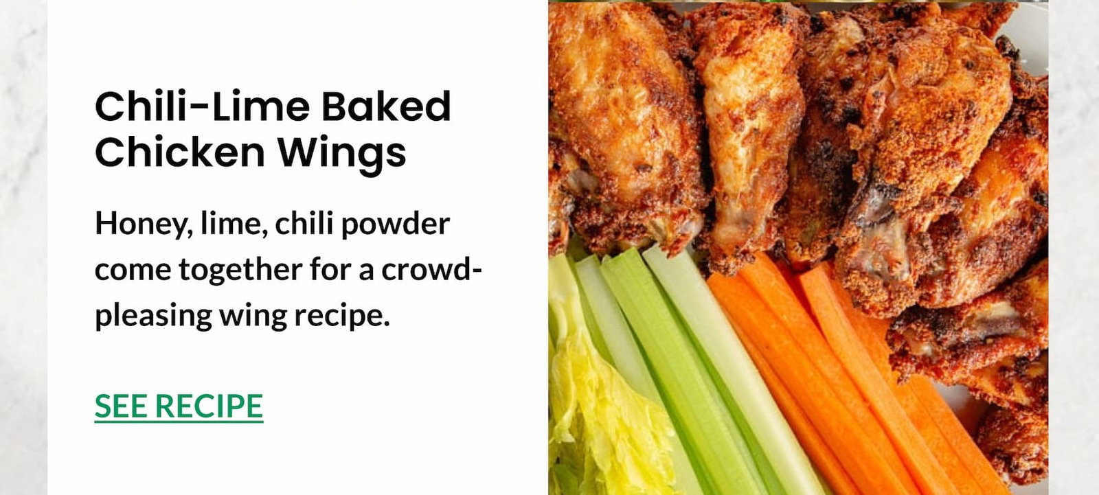 Chili-Lime Baked Chicken Wings | SEE RECIPE