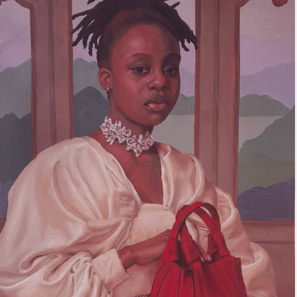 Portrait in berry hues