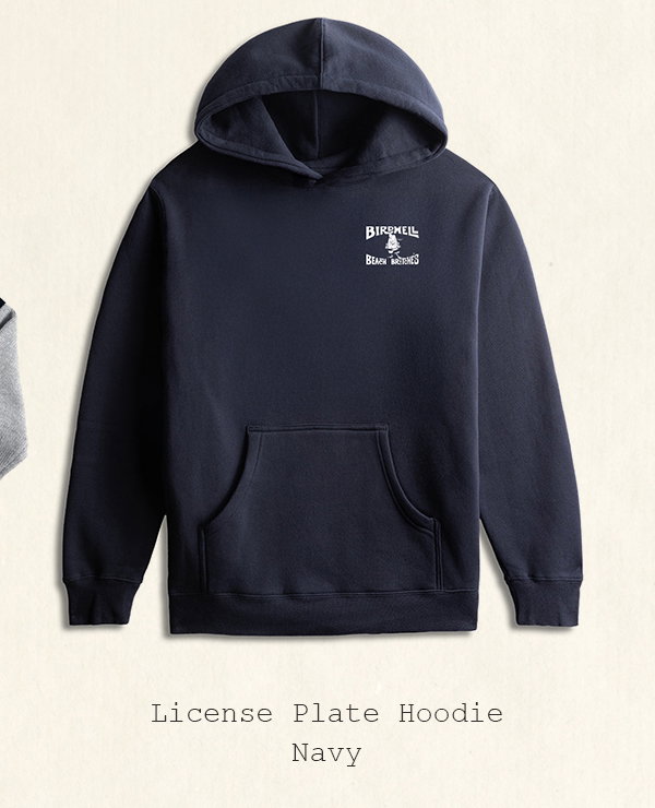 License Plate Hoodie - Navy