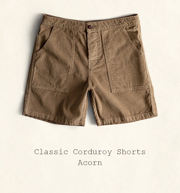 Classic Corduroy Shorts - Acorn