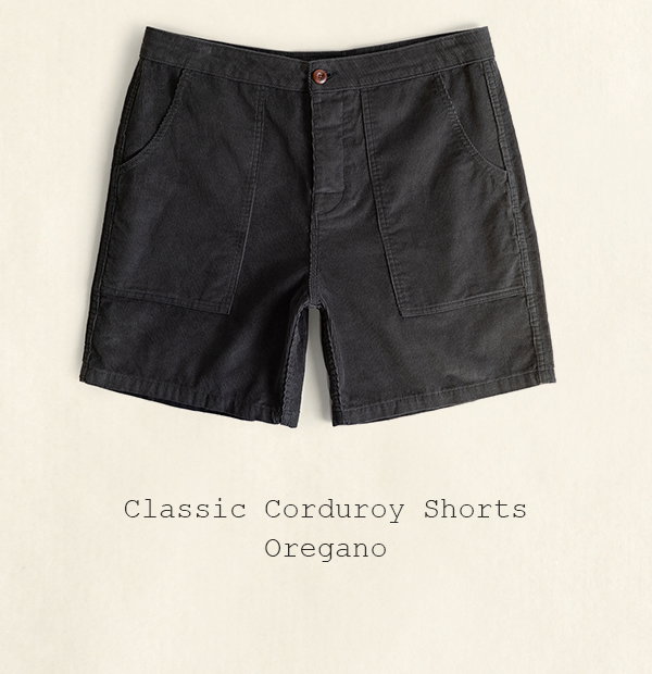 Classic Corduroy Shorts - Oregano