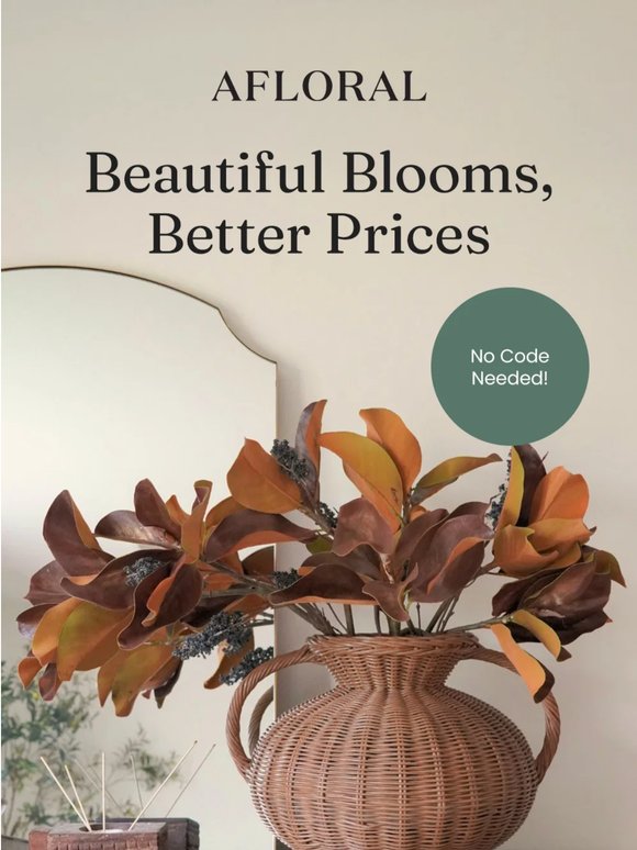 The Sale Section Is Blooming