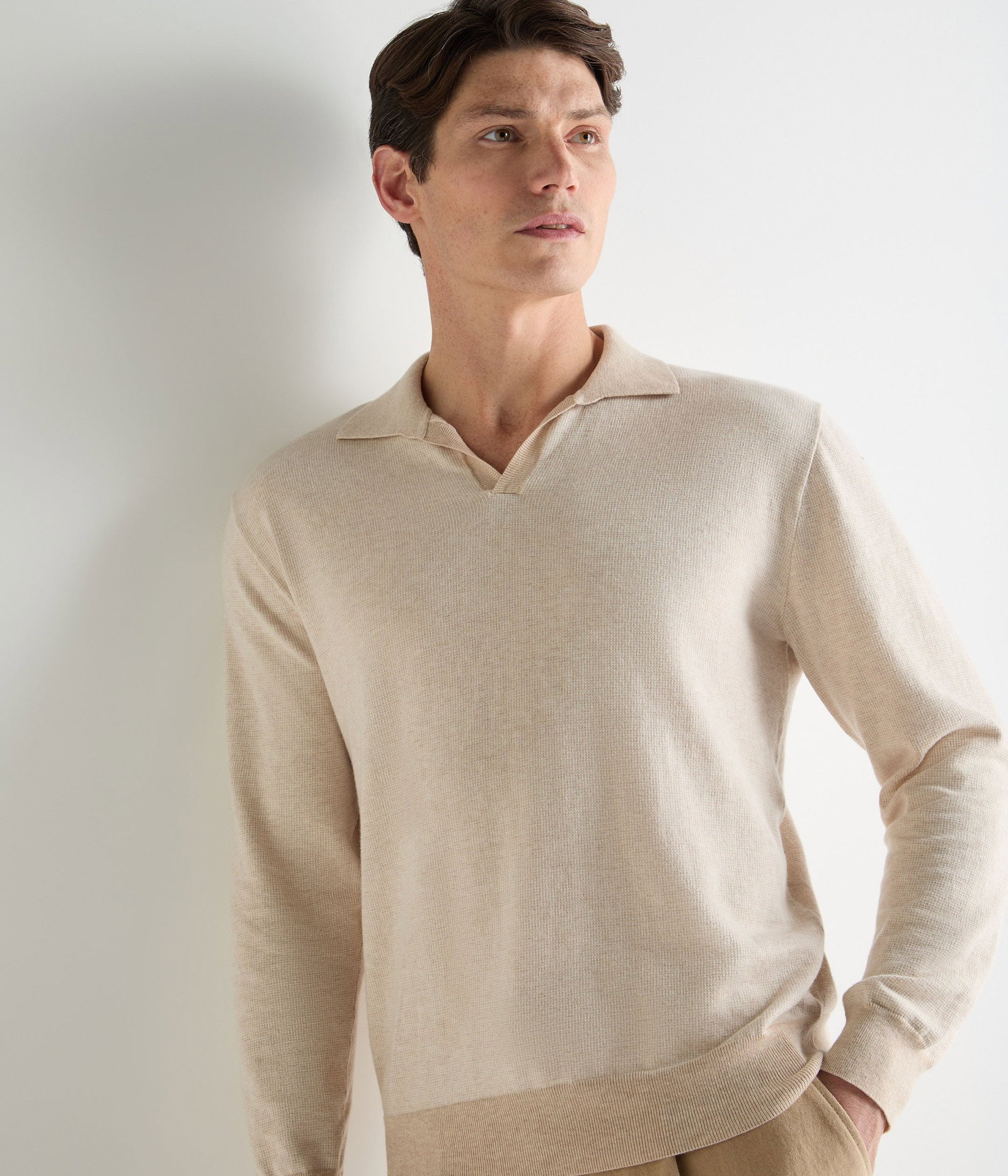 Men's Padstow Cotton Cashmere Polo Shirt