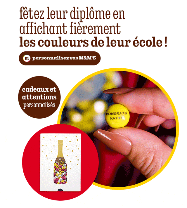 PERSONNALISEZ VOS M&M'S