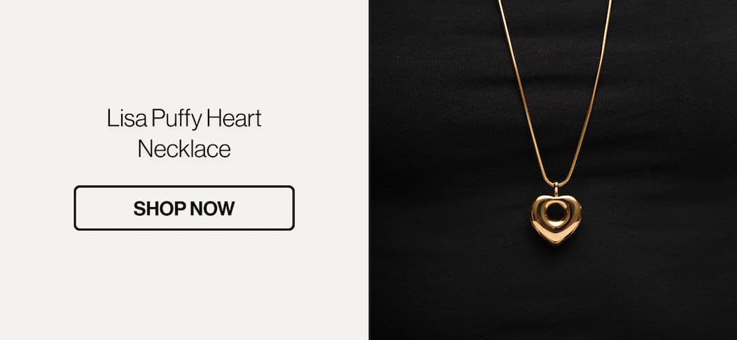 Shop Now | Lisa Puffy Heart Necklace
