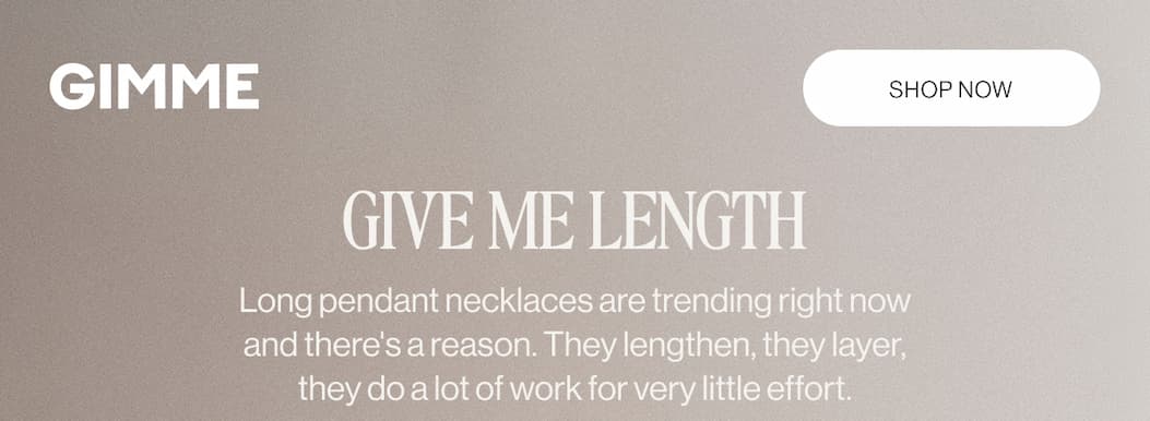 Give me length | Shop Pendant Necklaces