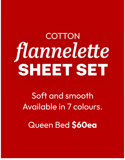 COTTON flannelette SHEET SET