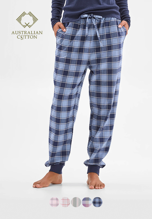 100% AUSTRALIAN COTTON flannelette sleep pants
