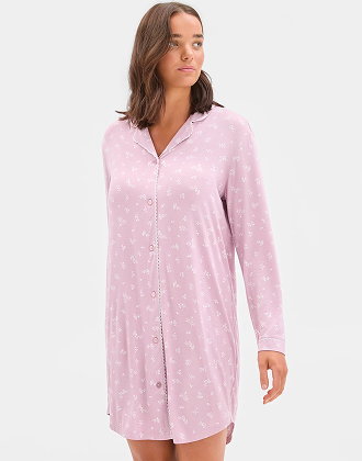 Bamboo soft comfort long sleeve t-shirt nightie
