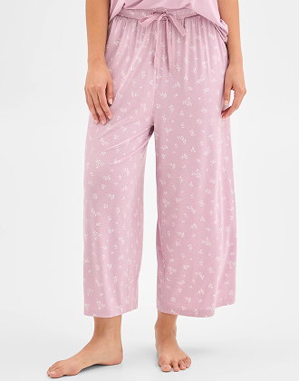 Soft comfort bamboo culotte sleep pants