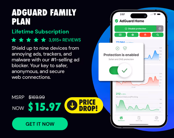 AdGuard Family Plan: Lifetime Subscription