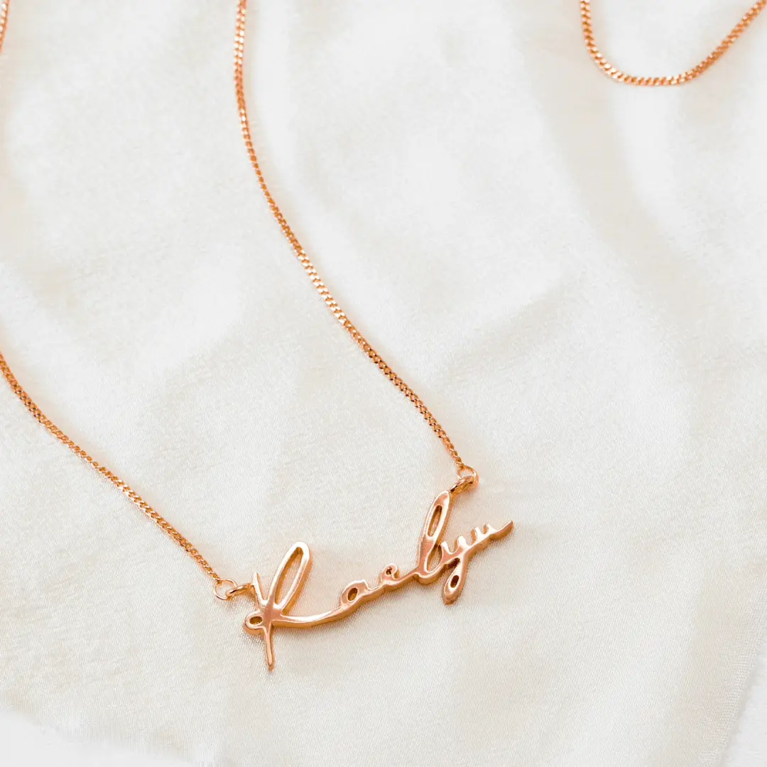 Image of Custom Handwriting Necklace
