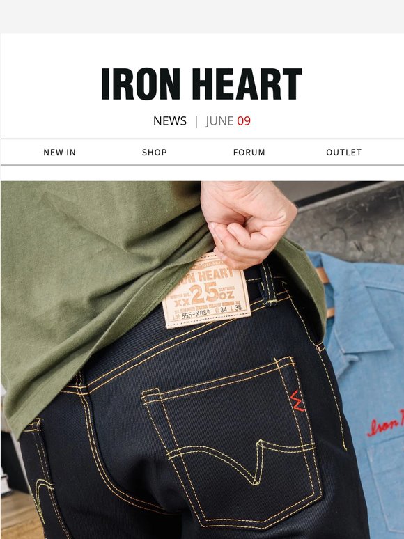 New Arrivals - 25oz Indigo/Black Slim Jeans, Horsehide Type III Jackets & SS26 Tees