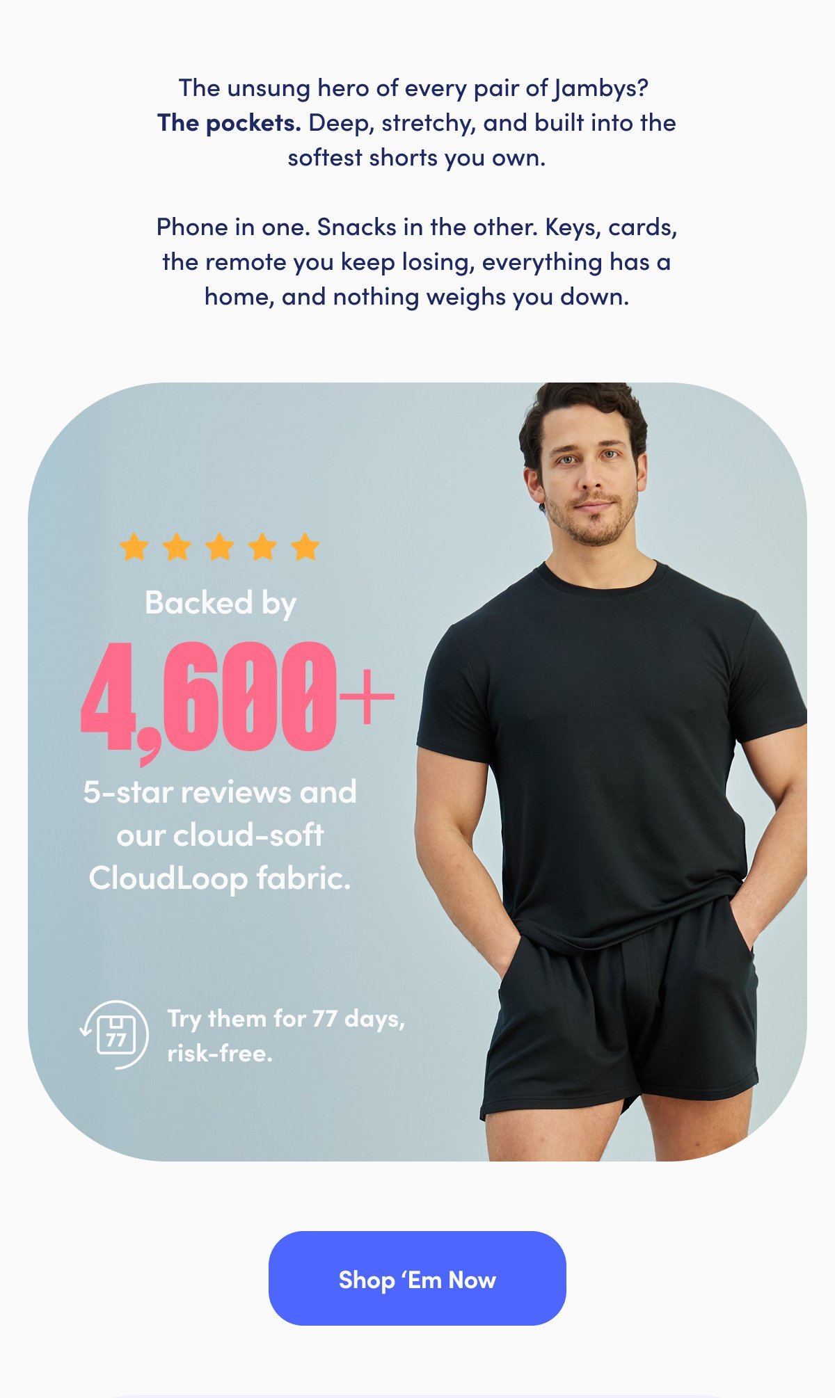The unsung hero of very pair of Jambys? The Pockets.