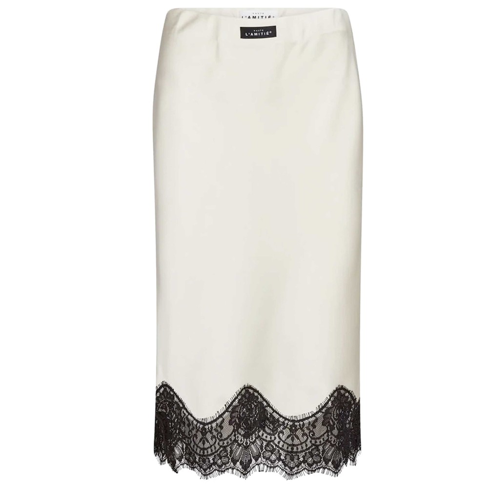 Image of Naomi Lingerie Pencil Skirt - Pearl