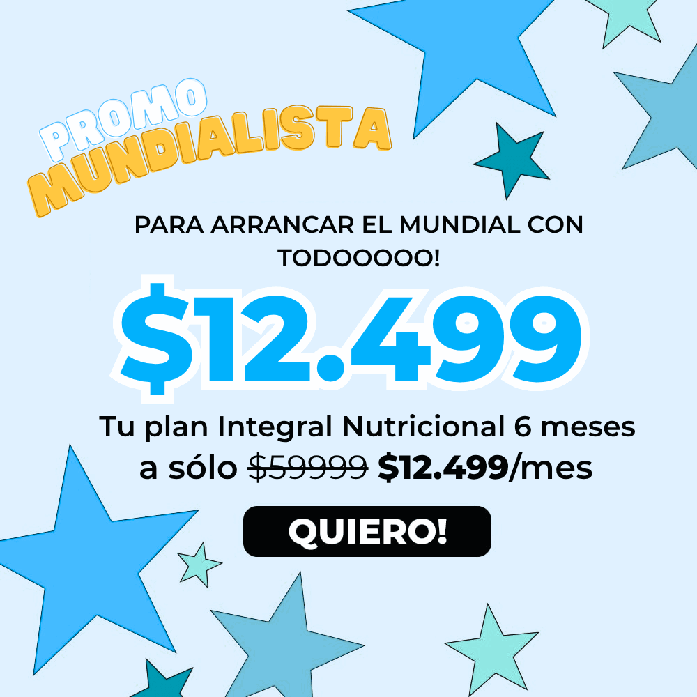 PLAN NUTRICIONAL/ 6 cuotas de $14999 / + 6 MESES GRATIS